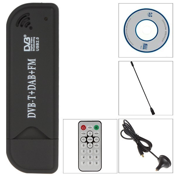 Mini USB DVB-T TV Tuner, FM DAB MPEG-2, MPEG-4 támogatással