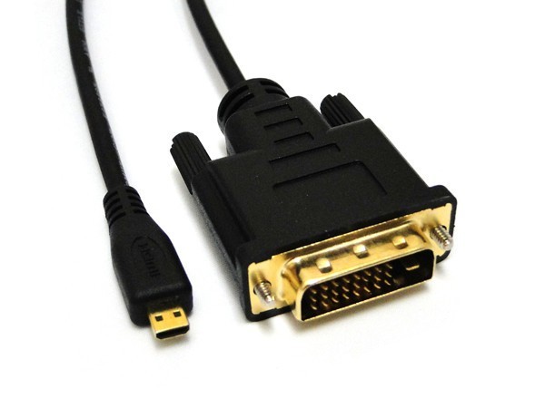 microHDMI - DVI adapter, átalakító kábel