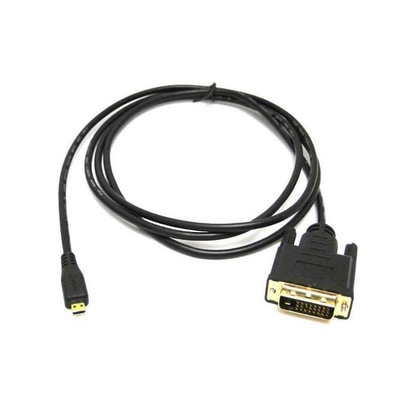 microHDMI - DVI adapter, átalakító kábel