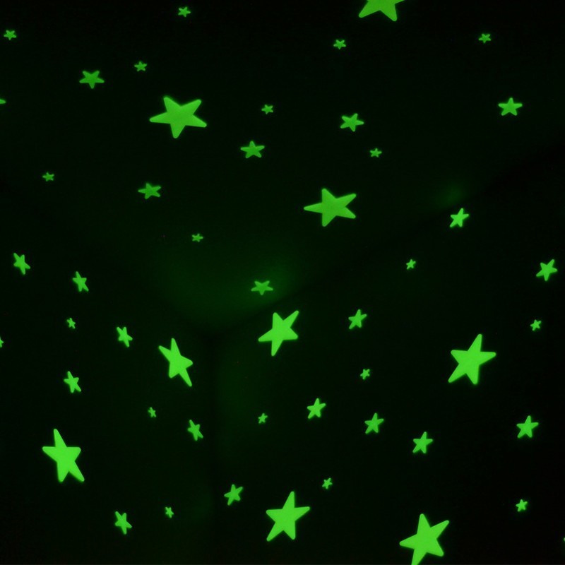 Gyerekszoba dekoráció, világító csillagok, foszforeszkáló csillagok 100 db