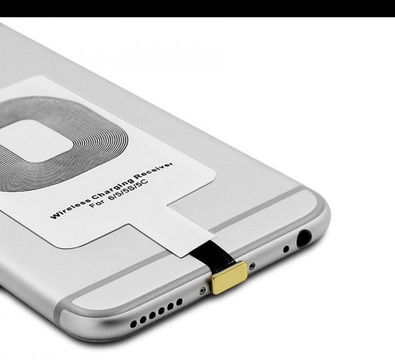 QI hátlap adapter iPhone 5/5S  készülékekhez ajándék tokkal