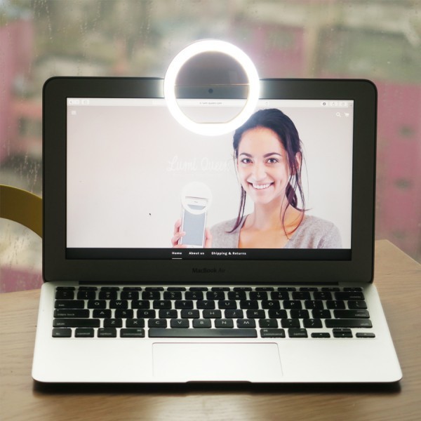 Univerzális, világítós selfie karika telefonhoz
