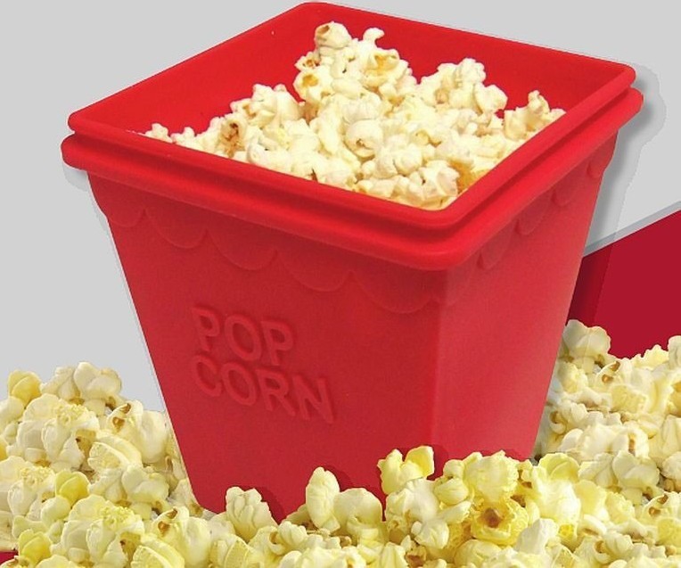 Szilikon popcorn készítő tál