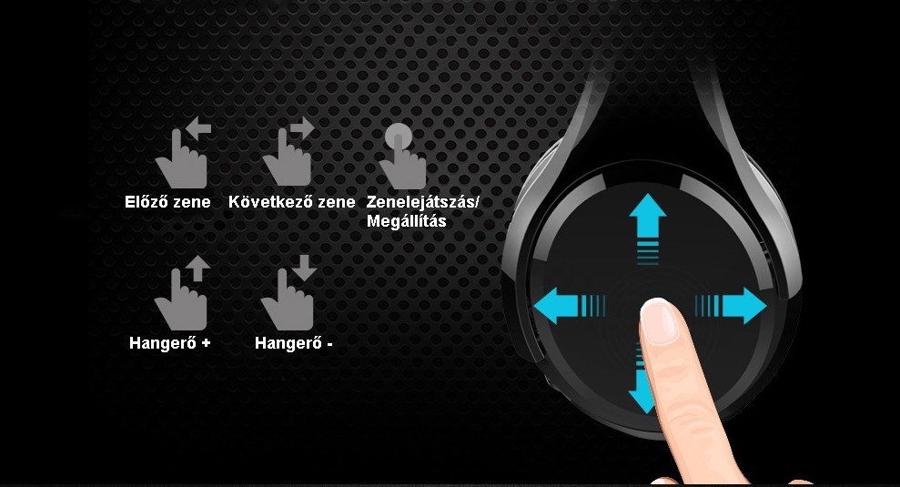 Zealot B21 Érintés vezérelhető Bluetooth fejhallgató mikrofonnal