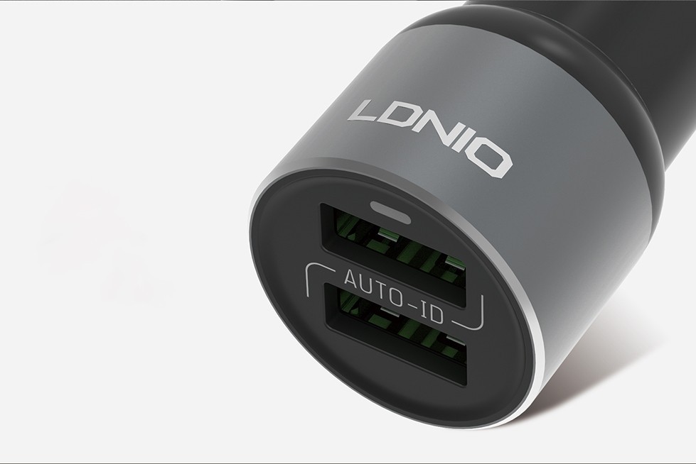 LDNIO C303 2 portos szivargyújtós USB gyorstöltő QC