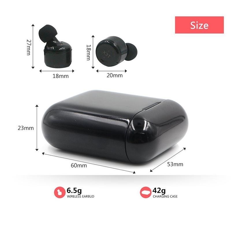 X3T Vezeték nélküli Bluetooth-os fülhallgató érintésvezérléssel