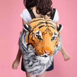 3D tigris fejes hátizsák