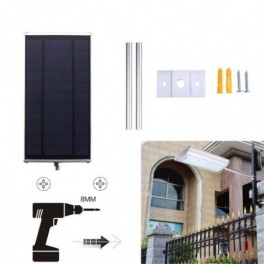 Novion 70-es LED-es napelemes fali utcalámpa 5 világítási móddal, mozgásérzékelővel