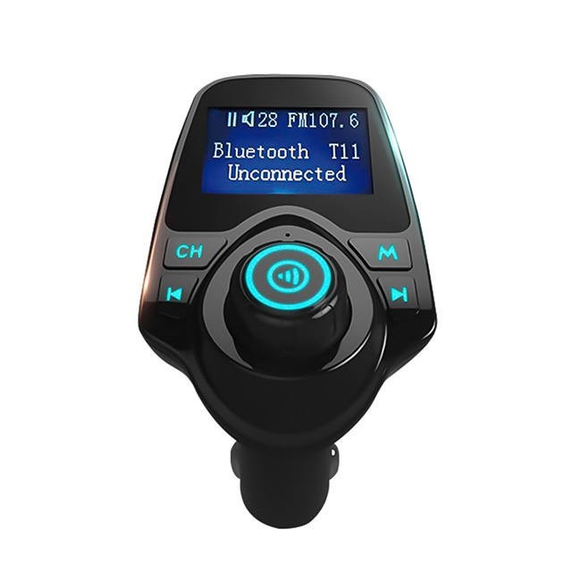 Bluetooth FM transmitter flexibilis tartó nélkül