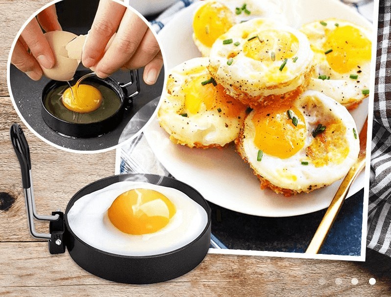 Tapadásmentes tojás és palacsinta készítő gyűrű