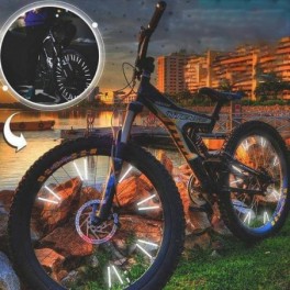Kerékpár küllő dísz, Fényvisszaverő rúd biciklire (12 db)