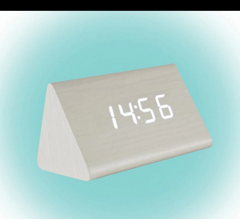 Home by Somogyi Digitális LED ébresztőóra, fehér, hőmérséklet kijelzéssel