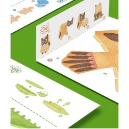 Origami játék, 3D Origami papír állatkák (9 db)