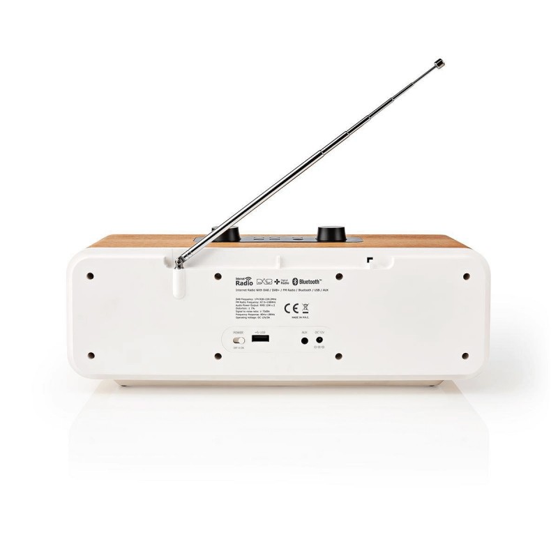 Nedis Asztali internetrádió (Bluetooth® / Wi-Fi / DAB+ / FM / Internet)