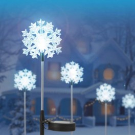 Hópehely formájú LED-es szolár lámpa