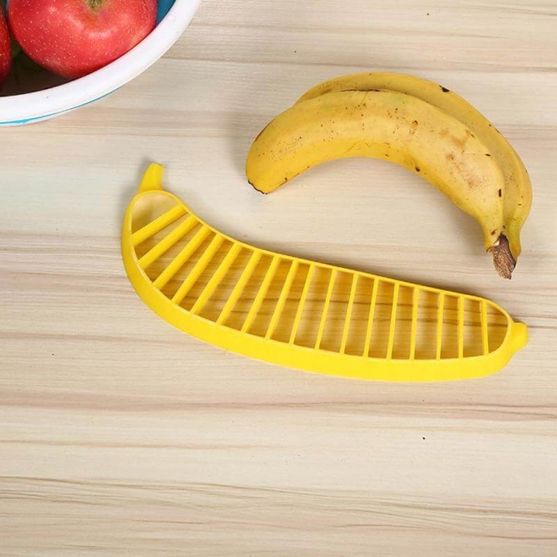 Műanyag banánszeletelő