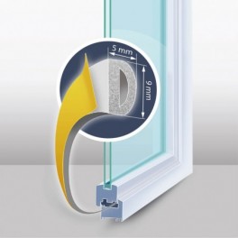 Öntapadós ajtó- ablakszigetelő (D - profil)