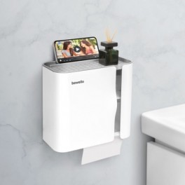 Bewello WC-papír tartó szekrény - fehér - 248 x 130 x 230 mm