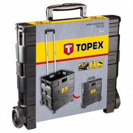 Összecsukható dobozos szállítókocsi - maximum 35 kg (Topex)