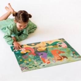 Petit Collage organikus nagy méretű padló puzzle