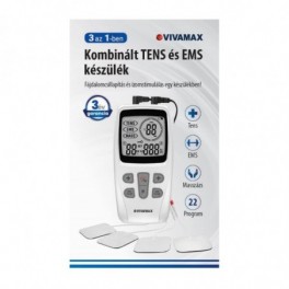Vivamax Kombinált TENS és EMS készülék, ideg-izom stimulátor