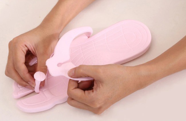 Összehajható, hordozható flip-flop papucs