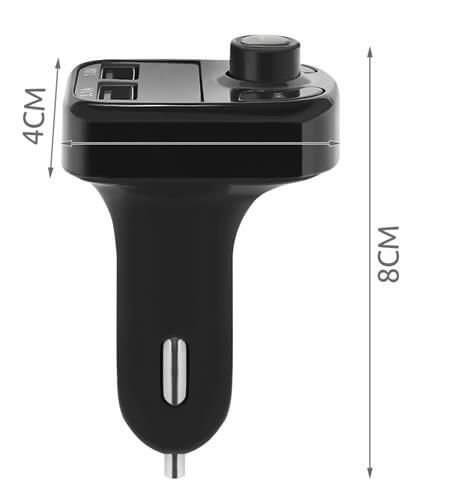Szivargyújtós Bluetooth FM transzmitter (2 USB kimenet)