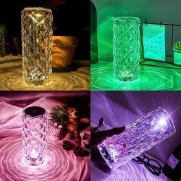LED-es kristály asztali lámpa