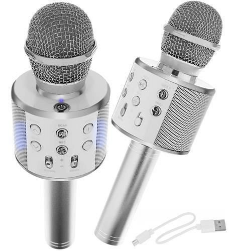 Karaoke Mikrofon Hangszóróval - Fekete 