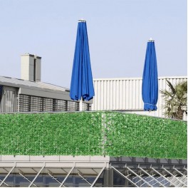 Levéllel borított kerítés elválasztó - (100 × 4 × 300 cm)