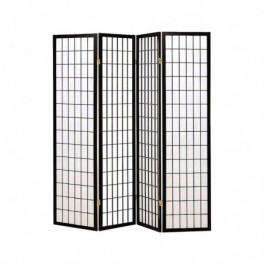 4 paneles térelválasztó paraván, japán stílusban