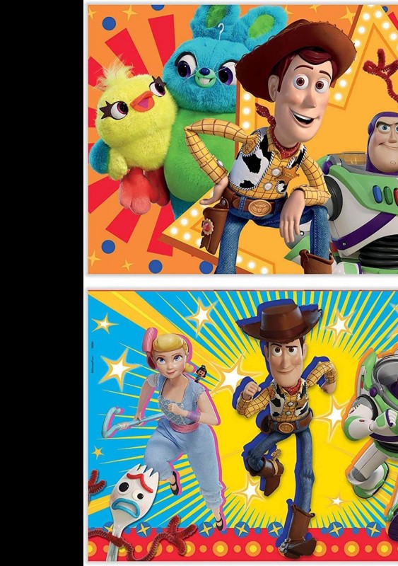Toy Story 4 fa puzzle (2 × 50 darabos)