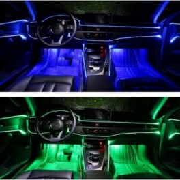 Autós beltéri LED világítás, 4 LED-del