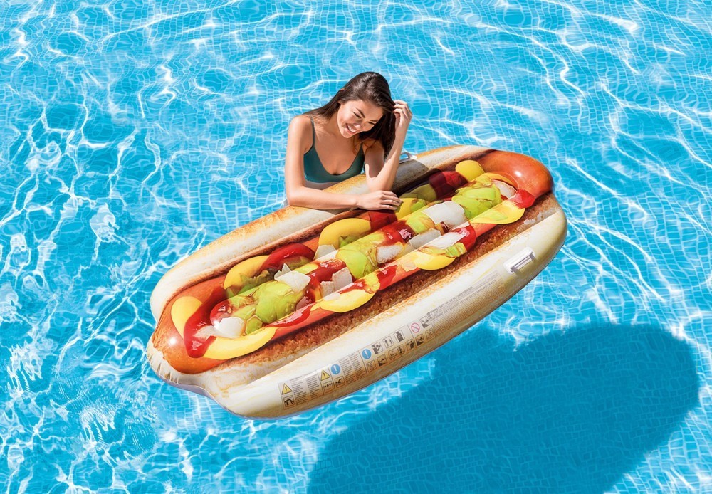 Intex Hot-Dog alakú felfújható matrac 