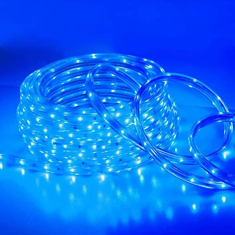 Kültéri LED fénykábel kék színben