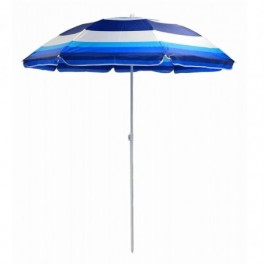 Csíkos, kék napernyő, 160 cm