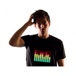 Zenére világító Disco póló
