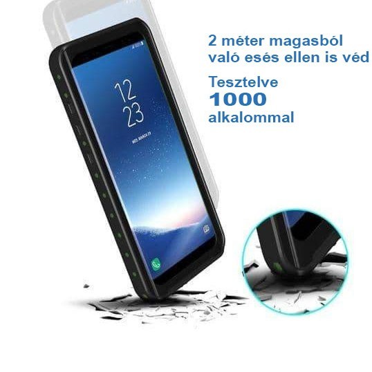 Vízálló és ütésálló tok Galaxy S8 S8+ S9 telefonokhoz