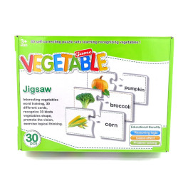 Oktató puzzle csomag - zöldségek - angol