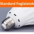 7w led izzó e27 és e14 foglalattal