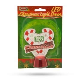   Karácsonyi asztali LED dekoráció szett - fényes talpú szív formájú dísz - 11 cm - 3 darabos készlet