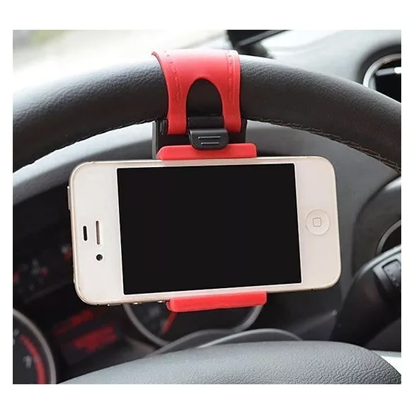 Univerzális kormányra szerelhető telefontartó autós navigációhoz és hands-free hívásokhoz