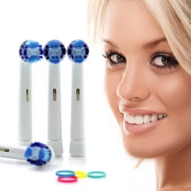   Oral B kompatibilis elektromos fogkefefej pótfej készlet - 1 csomag, 4 db