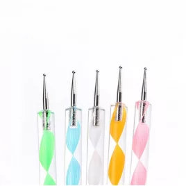   Körömdíszítő toll készlet, 5 db-os precíziós körömművészeti eszközkészlet