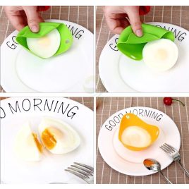   Szilikon tojássütő és főző forma készlet, 2 darabos szett