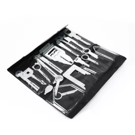   Autórádió kiemelő és telepítő szerszámkészlet (38 db-os) - Professzionális autóhifi szerelőkészlet