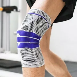   Piros L méretű térdvédő és térdszorító sportoláshoz és rehabilitációhoz