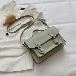   Kézműves DIY Bőrtáska, Zöld Színű Bőr Válltáska Készlet