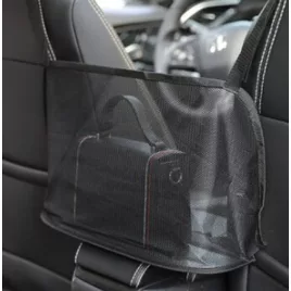   Autóba szerelhető fekete hálós tároló, praktikus rendszerező autós kiegészítő