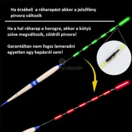   Okos kapásjelző éjszakai úszó horgászoknak, vízálló és fényérzékelős technológiával